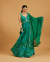 Enchanting Rama Green Stitched Suit